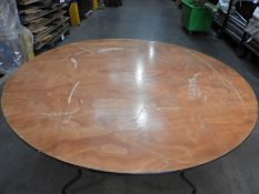 *Nineteen 5ft Circular Banqueting Tables with Folding Legs