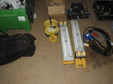 *110V Extension Cable on Reel and Two Site Lights