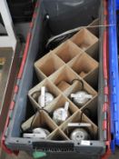 *Box Containing 6 Polished Aluminium PAR30 Lights with Leads and Spare Bulbs