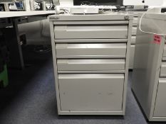 *Grey Four Drawer Filing Cabinet