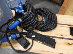 *Two 32A Junction Boxes and Two 32A Extension Leads