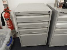 *Grey Four Drawer Filing Cabinet