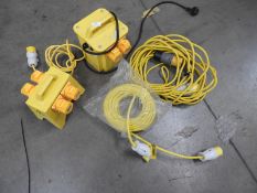 *110V Transformer, 4-Way Splitter Box and Two Extension Leads