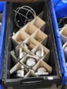 *Box Containing 6 Polished Aluminium PAR30 Lights with Leads and Spare Bulbs
