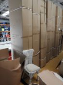 *12 Chiavari Lime Washed Chairs with Upholstered Seat Pads