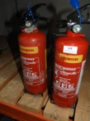 *Two Wet Chemical Water Fire Extinguishers
