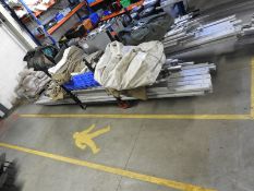 *9x9m Clear Span Roder Marquee with Khaki Canvas Roof and Walls