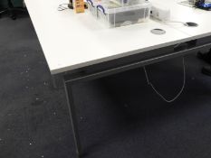 *Large Desk in Grey & White Finish