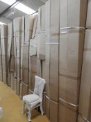 *12 Chiavari Lime Washed Chairs with Upholstered Seat Pads