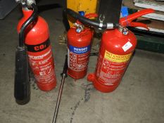 *Wet Chemical, Dry Powder and CO2 Fire Extinguishers