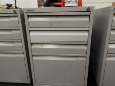 *Grey Four Drawer Filing Cabinet