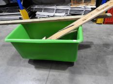 *Green Four Wheel Bottle Barrow