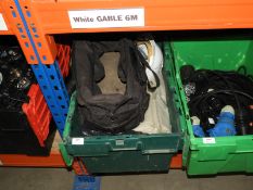*Box Containing Bin Bags, Toolbag and a Safety Helmet