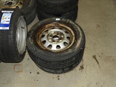 *Four Stud Steel Wheel with 165/70R13 Tyre