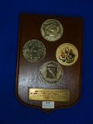 French Navy Plaque dated 1992, 32cm high