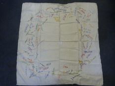 Embroidered Military Autograph Cloth (Fort Paull Collection) ~36