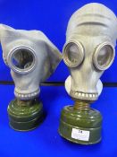 Two Cold War Era Soviet Gas Masks