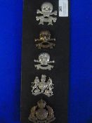 Five Assorted British Cap Badges