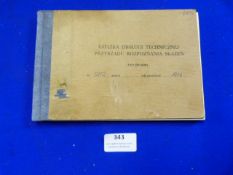 East European Vehicle Service Log Book (?) 1974