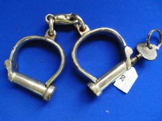 Police Handcuffs by Hiatt with Key