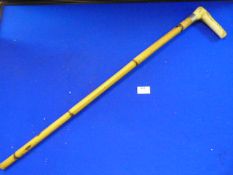 Presentation Bamboo Walking Stick to E.J.G. Smithson, The Camp Paull 1886