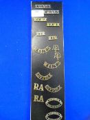 Quantity of Brass Shoulder Tabs