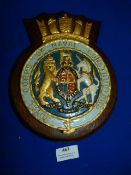 Resin on Wood Navy Constructors Plaque 24.5cm