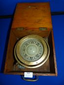 Ships Compass Serial No: 1697 (Glass ~13.5cm diameter)