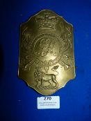 Pressed Brass Plaque 