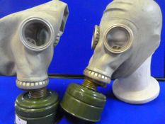 Two Cold War Era Soviet Gas Masks