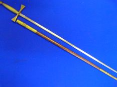 Masonic Sword with Leather Scabbard marked 