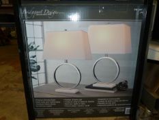 *Marble Halo Lamps 2pk