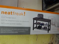 *Neat Freak Upholstered Shoe Storage