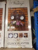 *Four Seasons Vintage Clock Planter