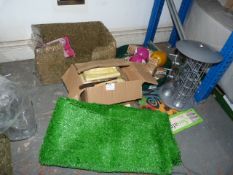 *Mixed Lot Including Bird Feeder, Imitation Grass,