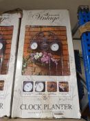 *Four Seasons Vintage Clock Planter