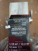*Grey Walnut Water Resistant Laminate Flooring 6pk