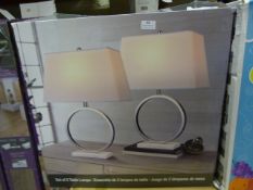 *Bridgeport Designs Marble Halo Lamp 2pk