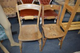 Two Victorian Dining Chairs