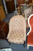 Victorian Mahogany Nursing Chair