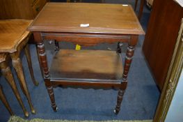 Small Victorian Mahogany Tea Trolley