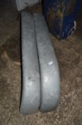 Pair of Trailer Galvanised Steel Mud Guards