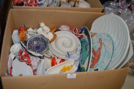 Pottery Serving Dishes, Cruet Sets, Seafood Plates