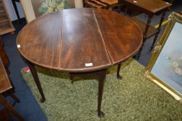 Period Mahogany Oval Drop Leaf Table (AF)