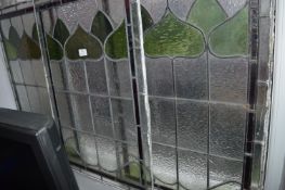 Three Leaded Glass Window Panes 32