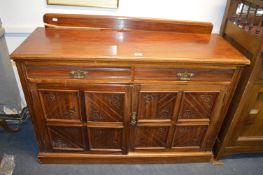Mahogany Sideboard with Carved Panel Door (AF)