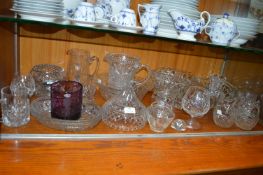 Cut Crystal Bowls and Dishes, Drinking Glasses, et