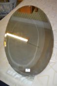 Large Oval Beveled Edge Mirror