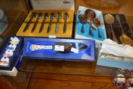 Box of Cutlery Including Aynsley and Viners