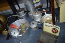 Vintage Kitchenware, Aluminium Jam Pans, Utensils